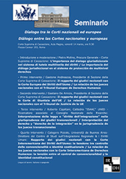 Seminario Internacional "Dialogo tra le Corti nazionali ed europee. Diálogo entre las Cortes nacionales y europeas"