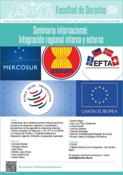 Seminario internacional: Integración regional interna y externa