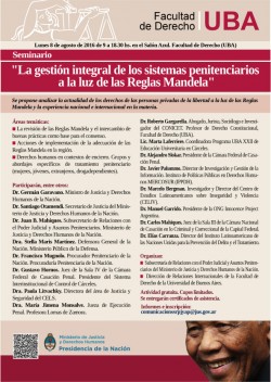 Seminario "La gestión integral de los sistemas penitenciarios a la luz de las Reglas Mandela"