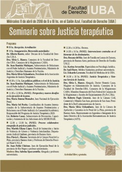 Seminario sobre justicia terapéutica