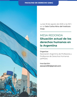 Situación actual de los derechos humanos en la Argentina