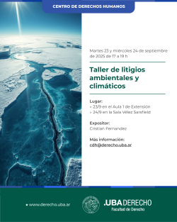 Taller de litigios ambientales y climáticos