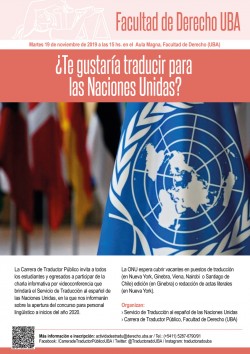 ¿Te gustaría traducir para las Naciones Unidas?