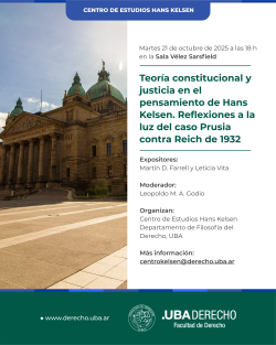 Teoría constitucional y justicia en el pensamiento de Hans Kelsen. Reflexiones a la luz del caso Prusia contra Reich de 1932
