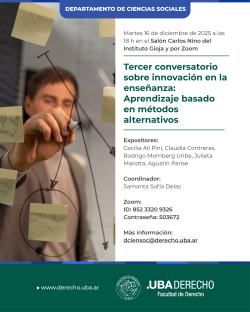 Tercer conversatorio sobre innovación en la enseñanza: Aprendizaje basado en métodos alternativos