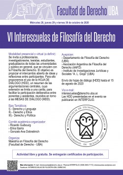 VI Interescuelas de Filosofía del Derecho