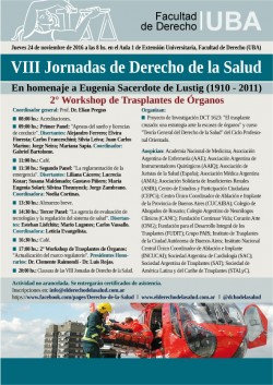 VIII Jornadas de Derecho de la Salud