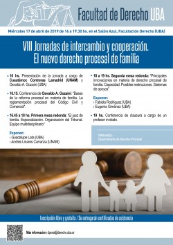 VIII Jornadas de intercambio y cooperación. El nuevo derecho procesal de familia