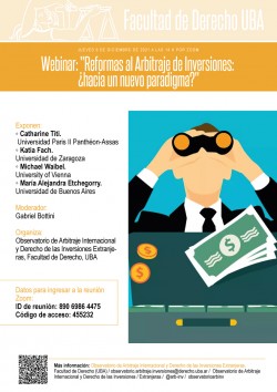 Webinar: "Reformas al Arbitraje de Inversiones: ¿hacia un nuevo paradigma?"