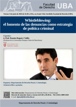 Whistleblowing: el fomento de las denuncias como estrategia de política criminal