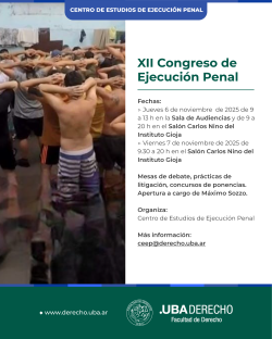 XII Congreso de Ejecución Penal