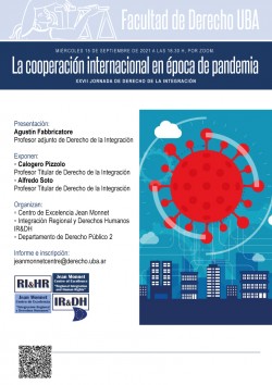 XXVII Jornada de Derecho de la Integración: La cooperación internacional en época de pandemia