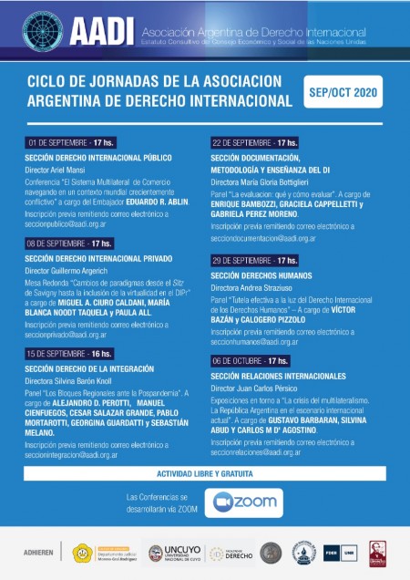 Ciclo de Jornadas de la Asociación Argentina de Derecho Internacional (AADI) 