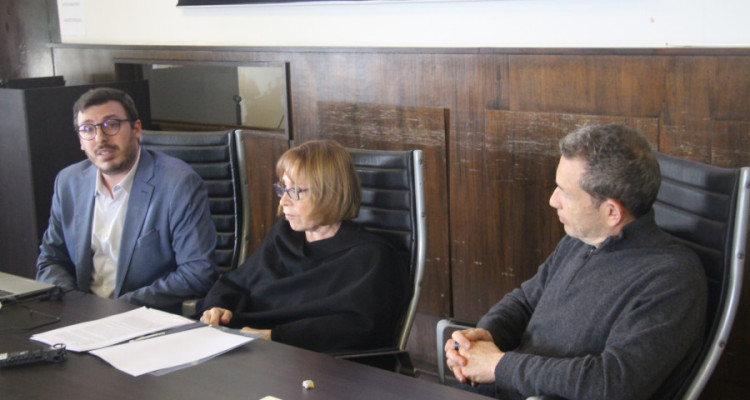 Juan Manuel Chiaradía, Ángela Ledesma y Martín Sabelli